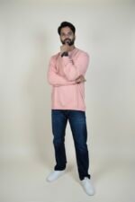 BLUSH PINK CASUAL CREW NECK PULLOVER