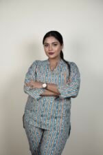 BOHO STRIPED CO-ORD SET FOR WOMEN - Image 2