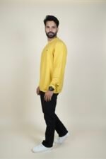 CLASSIC MUSTARD CASUAL CREW NECK SWEATSHIRT