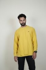 CLASSIC MUSTARD CASUAL CREW NECK SWEATSHIRT - Image 2