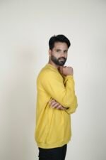 CLASSIC MUSTARD CASUAL CREW NECK SWEATSHIRT - Image 3