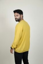 CLASSIC MUSTARD CASUAL CREW NECK SWEATSHIRT - Image 4