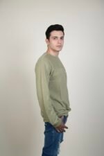 EARTHTONE SOLID CREWNECK PULLOVER - Image 3