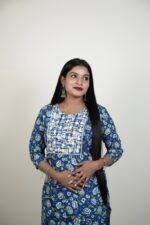 INDIGO BLOSSOM PRINTED KURTA SET - Image 3
