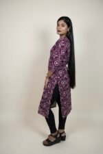 INDIGO TOUCH MAROON PRINTED KURTI - Image 3
