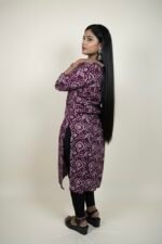 INDIGO TOUCH MAROON PRINTED KURTI - Image 4